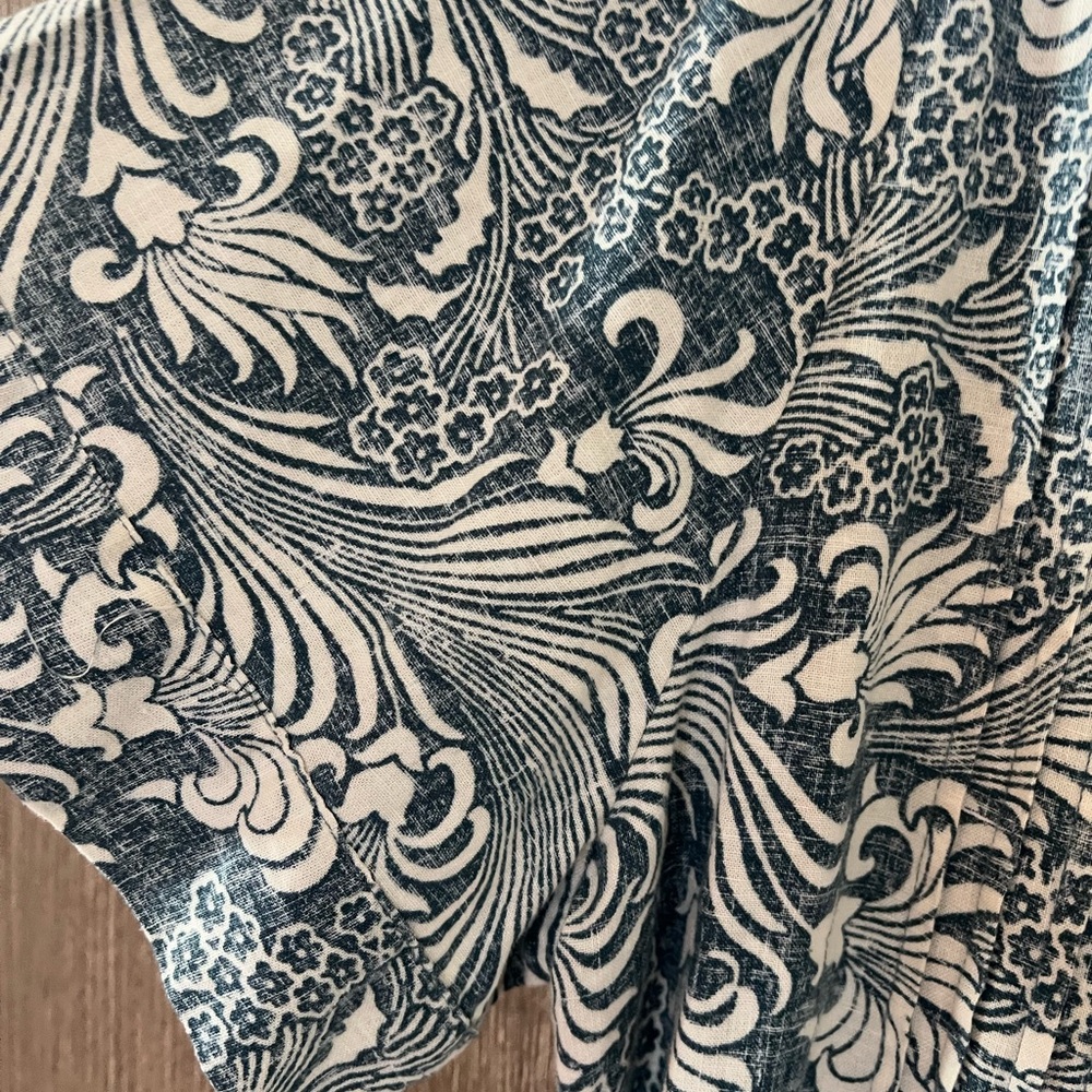Faherty Navy and Cream Floral Dress - Picture 8 of 11